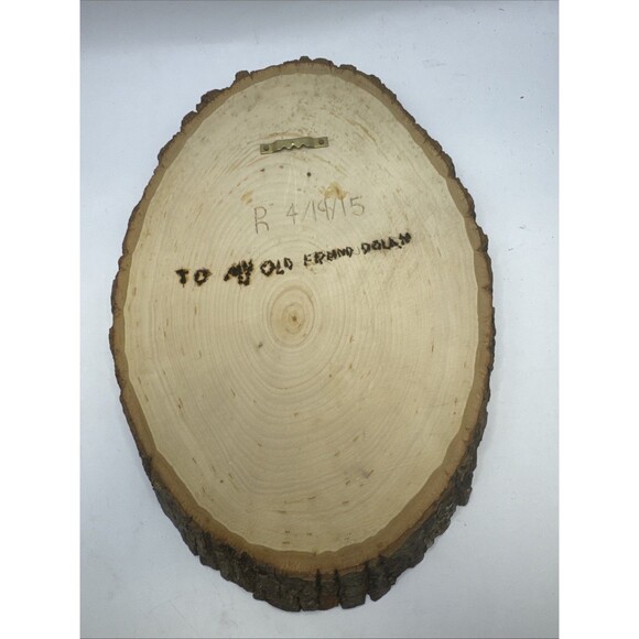 Old Man Tree Spirit Face Folk Art Carved Wood Wall Sculpture Signed PH 4/19/2015 - Picture 5 of 5